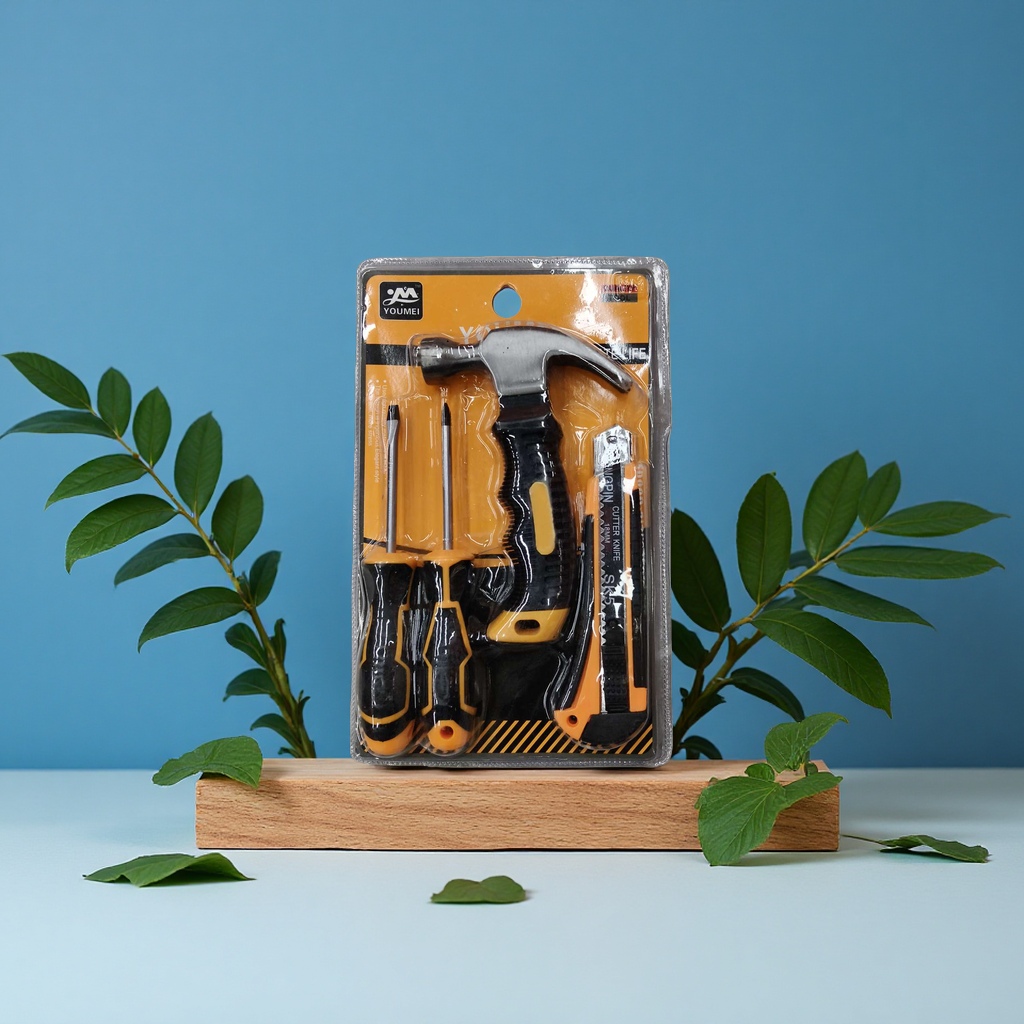 Mini hammer four-piece set of portable and practical hardware tools Specification image