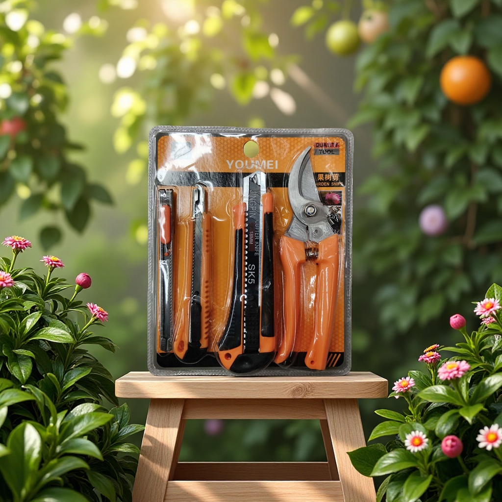Garden tools, pruning shears, branch pruning, rose scissors, typeface, leftover stock Specification image