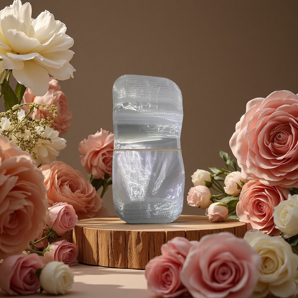 A 100-piece transparent plastic self-sealing round-corner food-grade reusable preservation bag Application Scenario