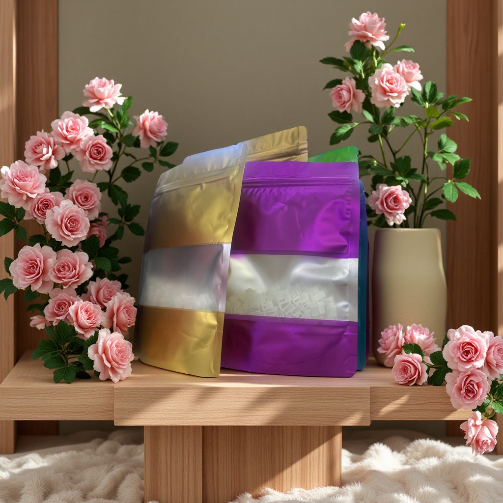 Aluminum-plastic composite self-sealing zipper bags for 100 moisture-proof, sealed and fresh-keeping food packaging bags