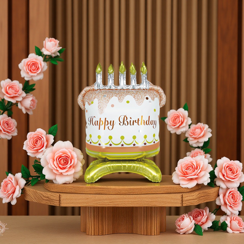 Birthday celebration standing aluminum film balloon three-dimensional decoration party supplies Specification image