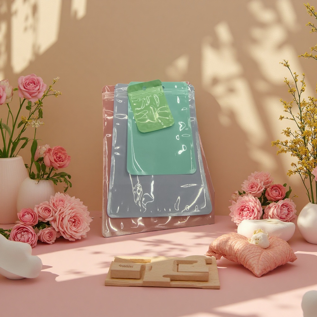 Macaron-style fashionable hand-held shopping bag, 15x20cm details Picture