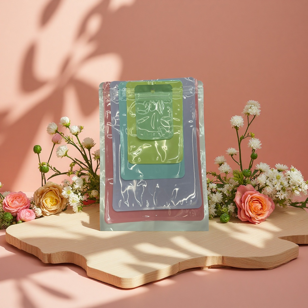 Macaron-style fashionable hand-held shopping bag 15x20cm with a simple design sense details Picture