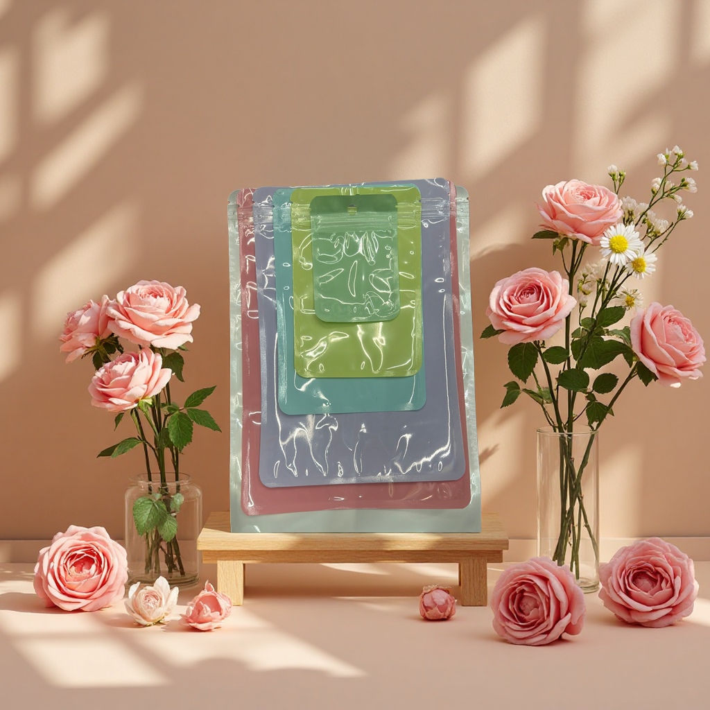Macaron-style fashionable hand-held shopping bag 15x20cm with a simple design sense Application Scenario