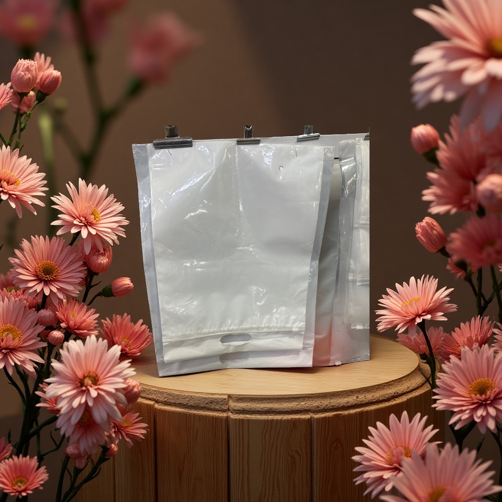 Perforated zipper handbags are reusable and eco-friendly bags Specification image