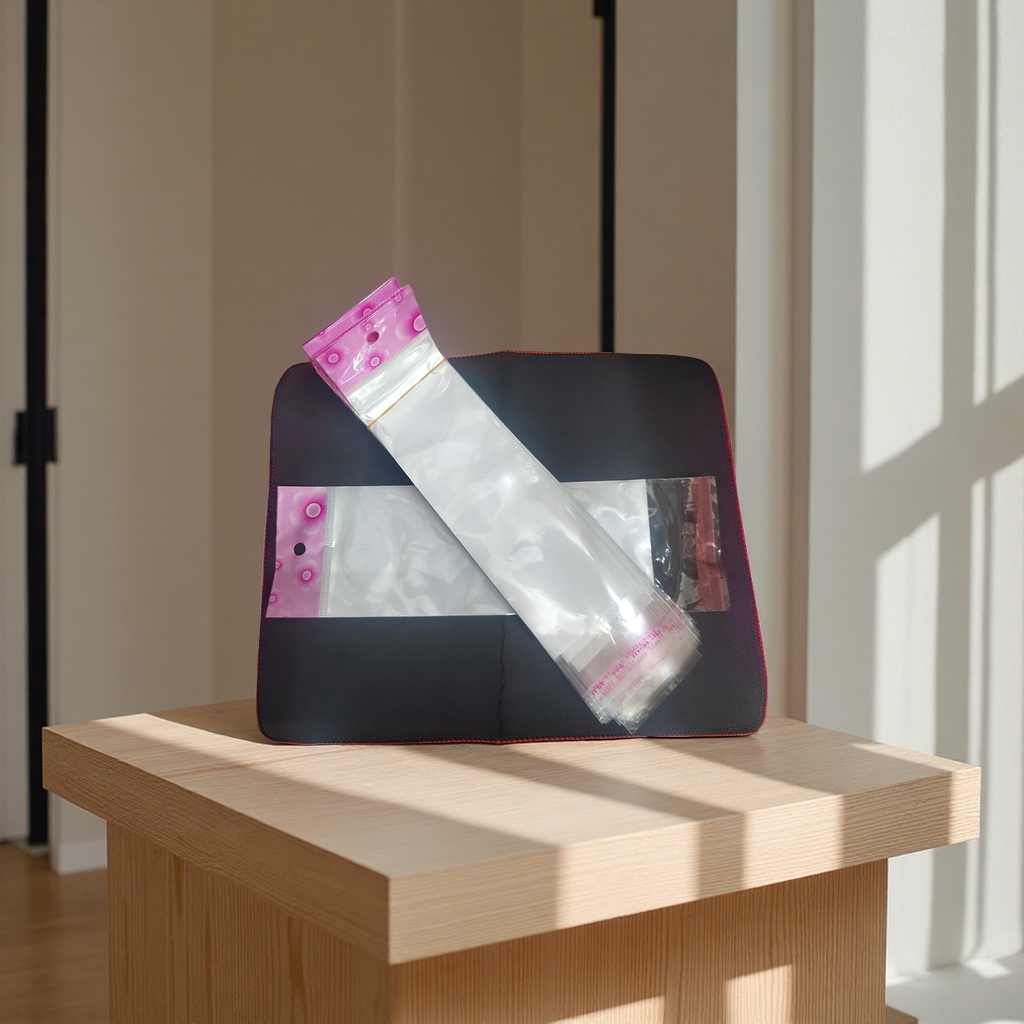 OPP plastic packaging bag printed card head semi-pearlescent film packaging material details Picture