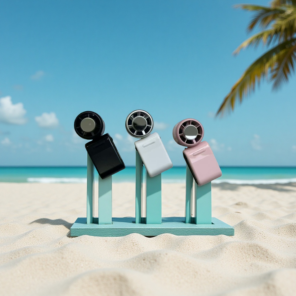 Handheld electric fan, small fan, portable silent mini fan, excellent gift for cool summer Specification image