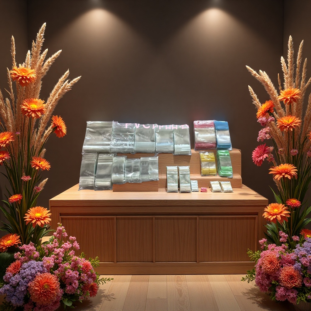 pvc jewelry bag storage dust-proof transparent small bag beauty accessory packaging bag details Picture