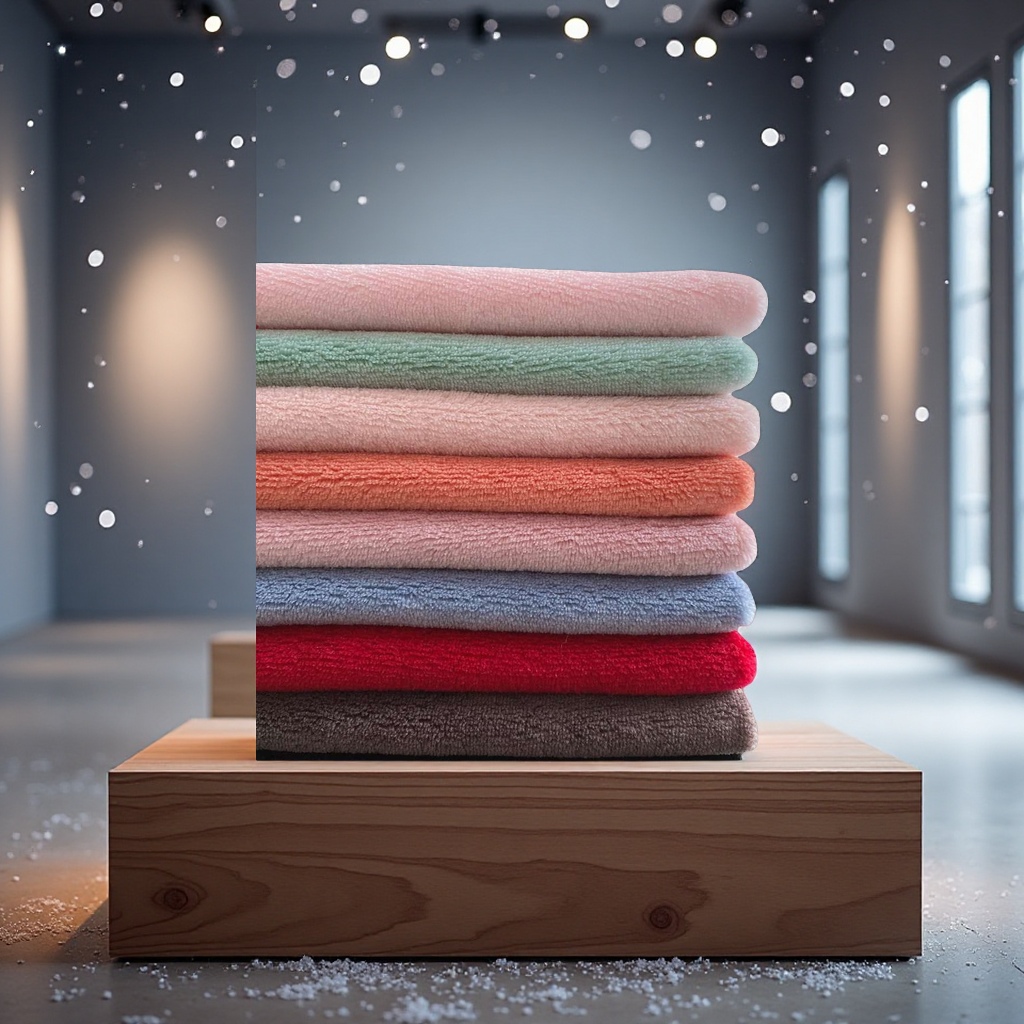 Customized all-polyester double-sided coral fleece flannel fabric blankets, home textiles, clothing and plush fabric from the manufacturer Specification image