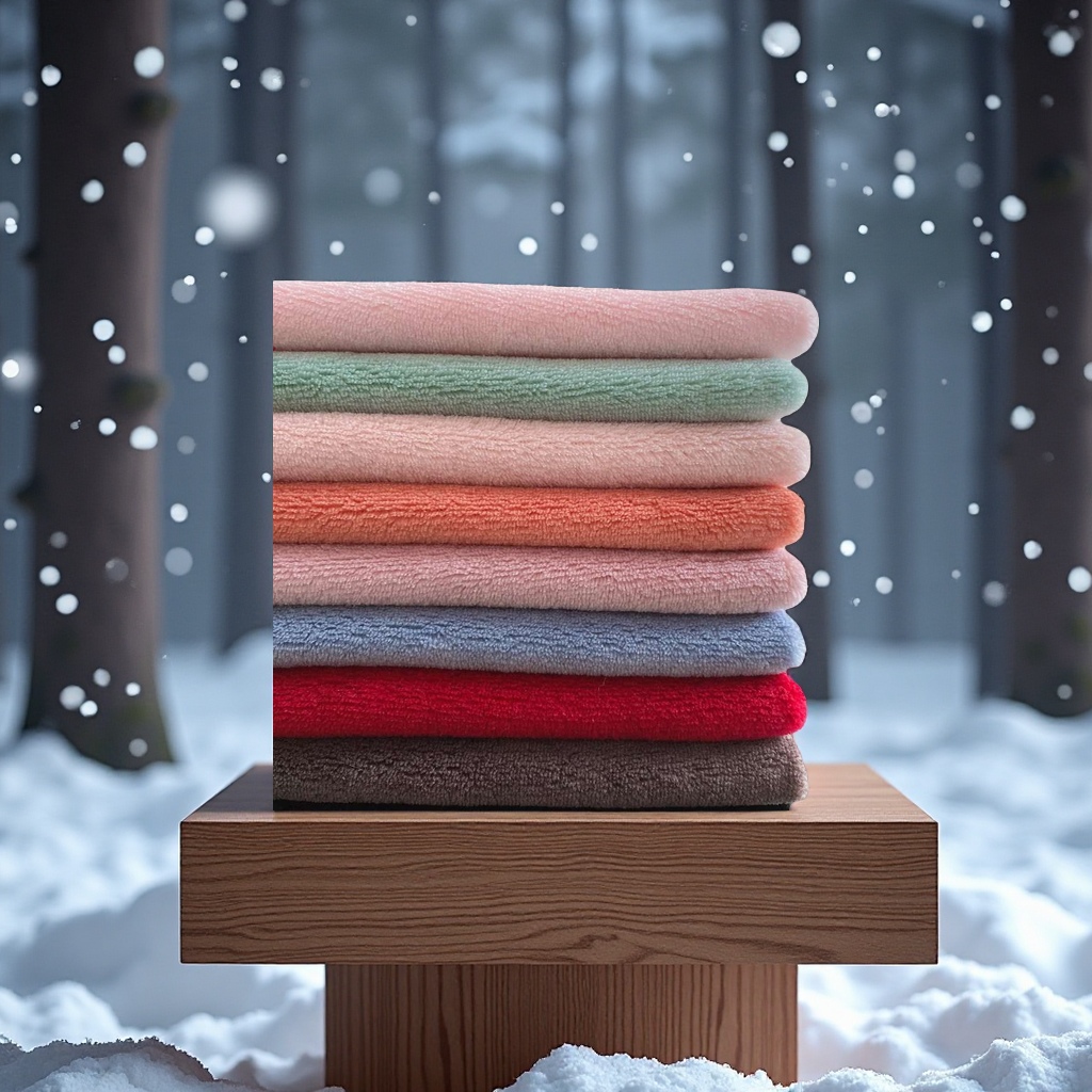 Customized all-polyester double-sided coral fleece flannel fabric blankets, home textiles, clothing and plush fabric from the manufacturer details Picture