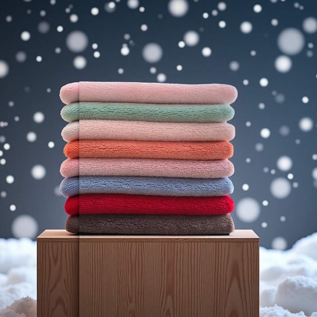 Customized all-polyester double-sided coral fleece flannel fabric blankets, home textiles, clothing and plush fabric from the manufacturer Item Picture