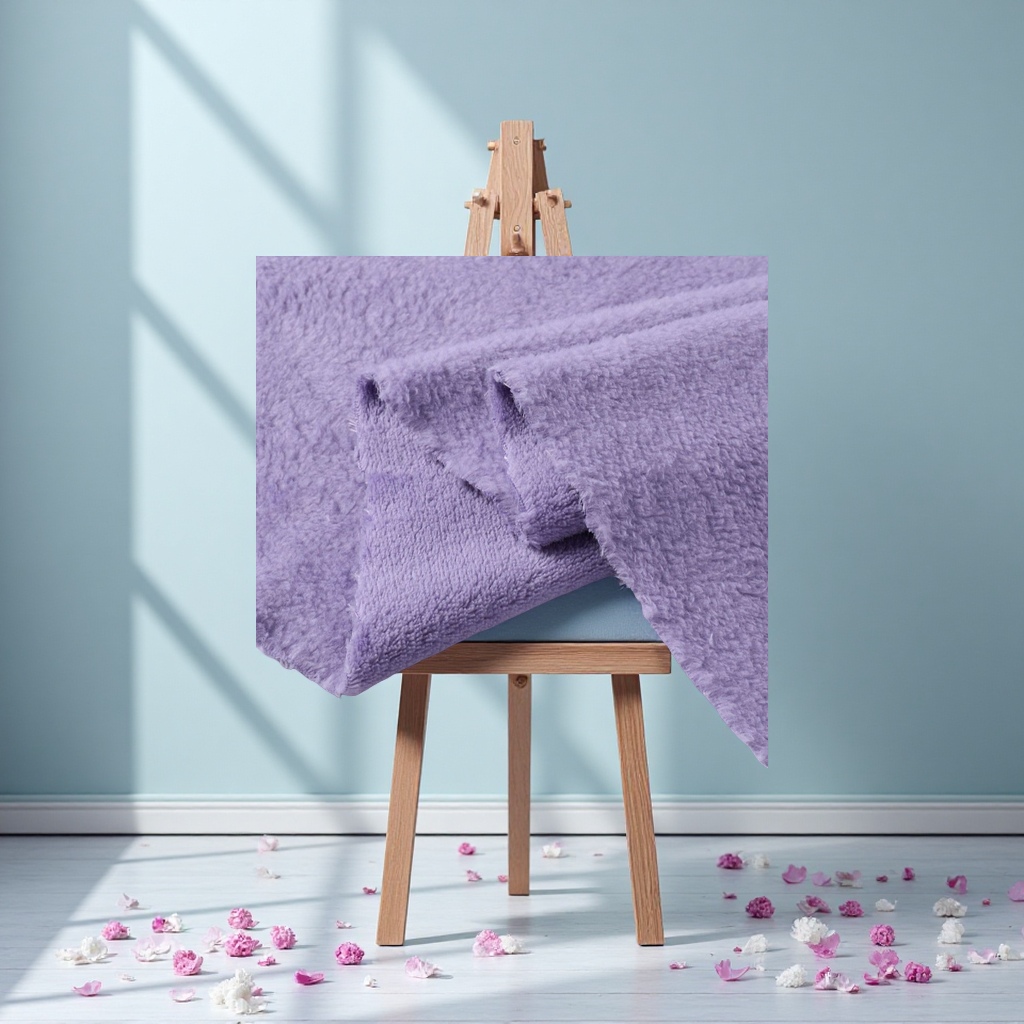 All-polyester single-sided coral fleece 250g, double-sided coral fleece fabric, fabric, fabric bathrobes, dry hair caps Specification image