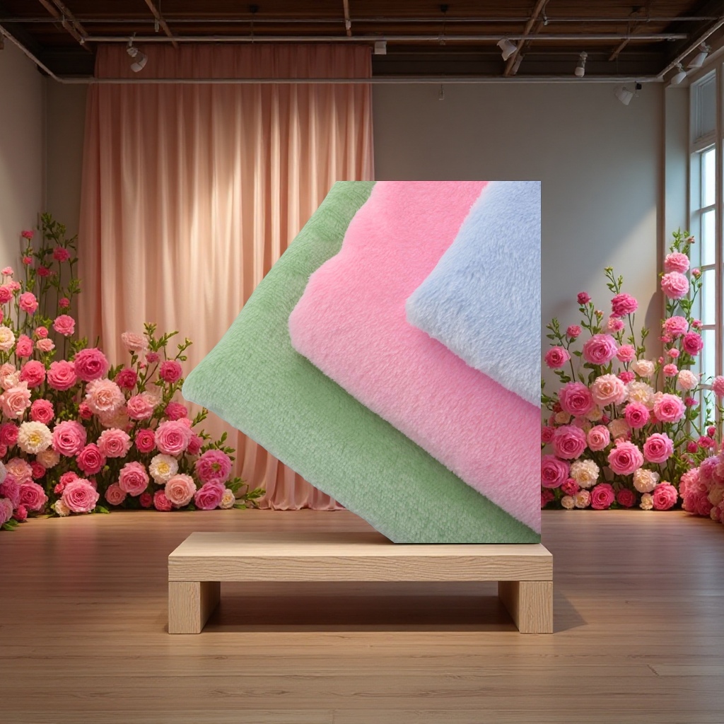 Double-sided flannel thickened coral fleece milk fleece fabric for home wear and pajamas, knitted composite blanket fabric Application Scenario