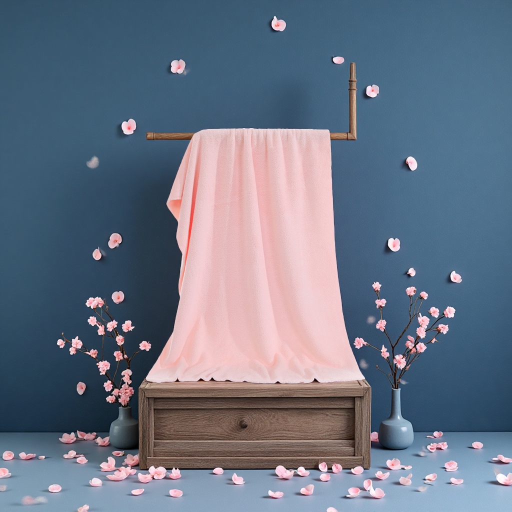 Polyester and nylon single and double-sided thickened coral fleece fabric, absorbent towels, bath towels, pajamas, home wear, all polyester flannel fabric Application Scenario