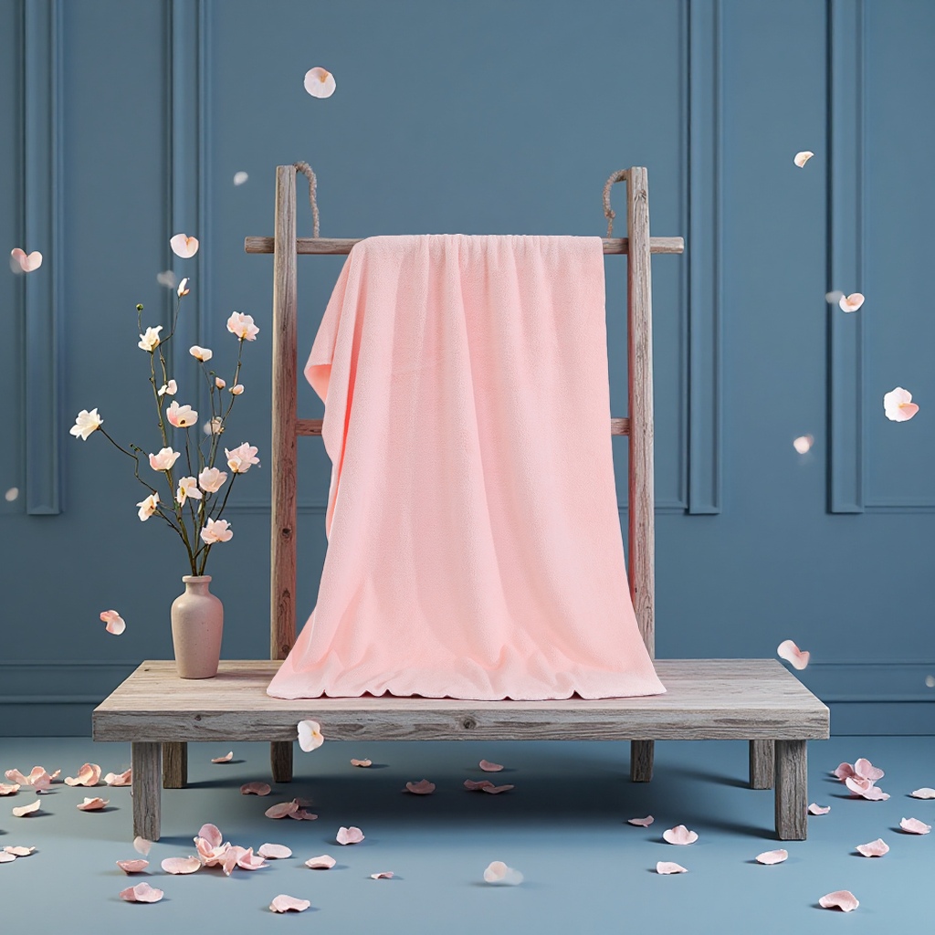 Polyester and nylon single and double-sided thickened coral fleece fabric, absorbent towels, bath towels, pajamas, home wear, all polyester flannel fabric Specification image