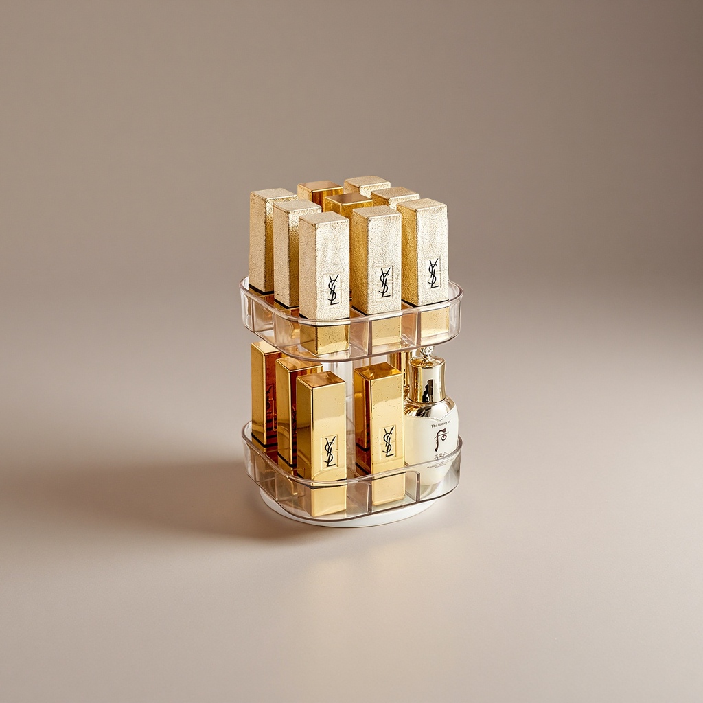 Lipstick storage box, multi-layer separated portable organization box, beauty storage box details Picture