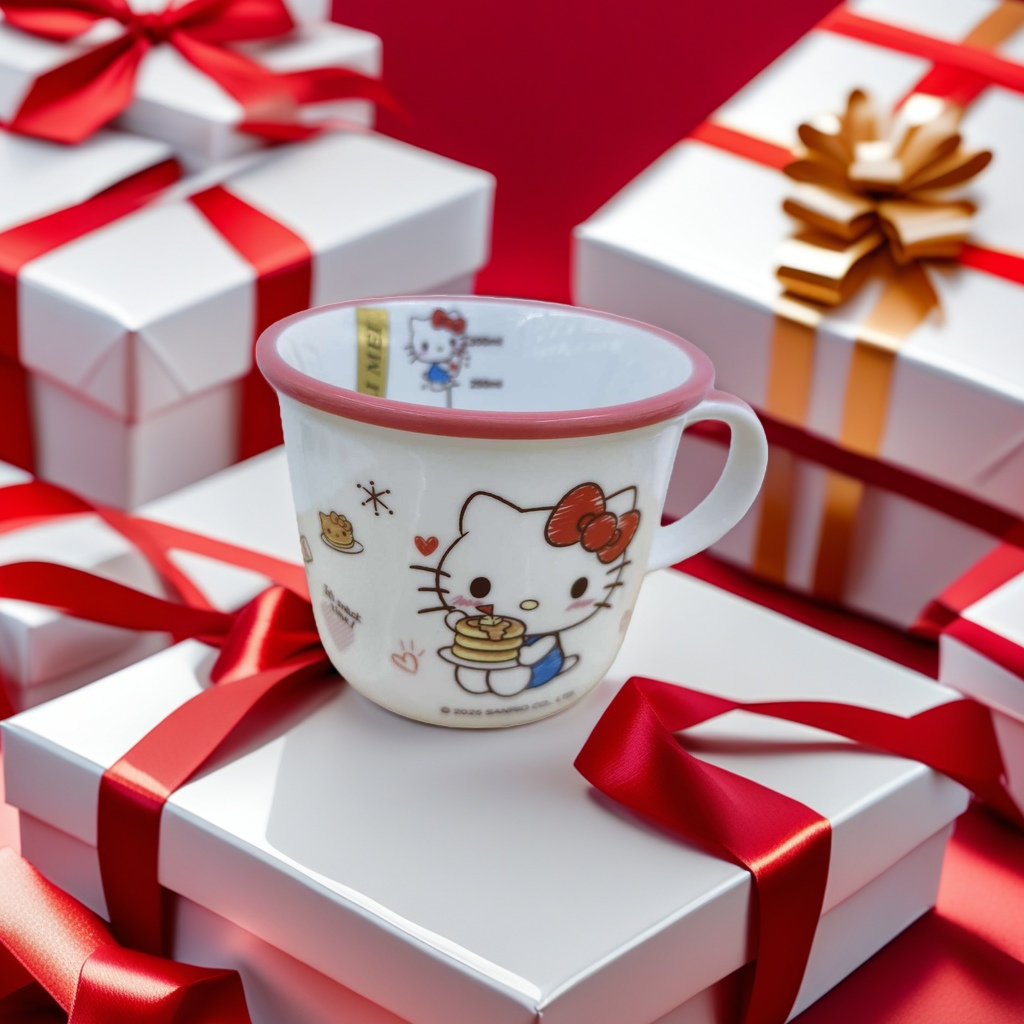 丽玫陶瓷陶瓷水杯高颜值可爱正版授权三丽鸥系列300mlHelloKitty