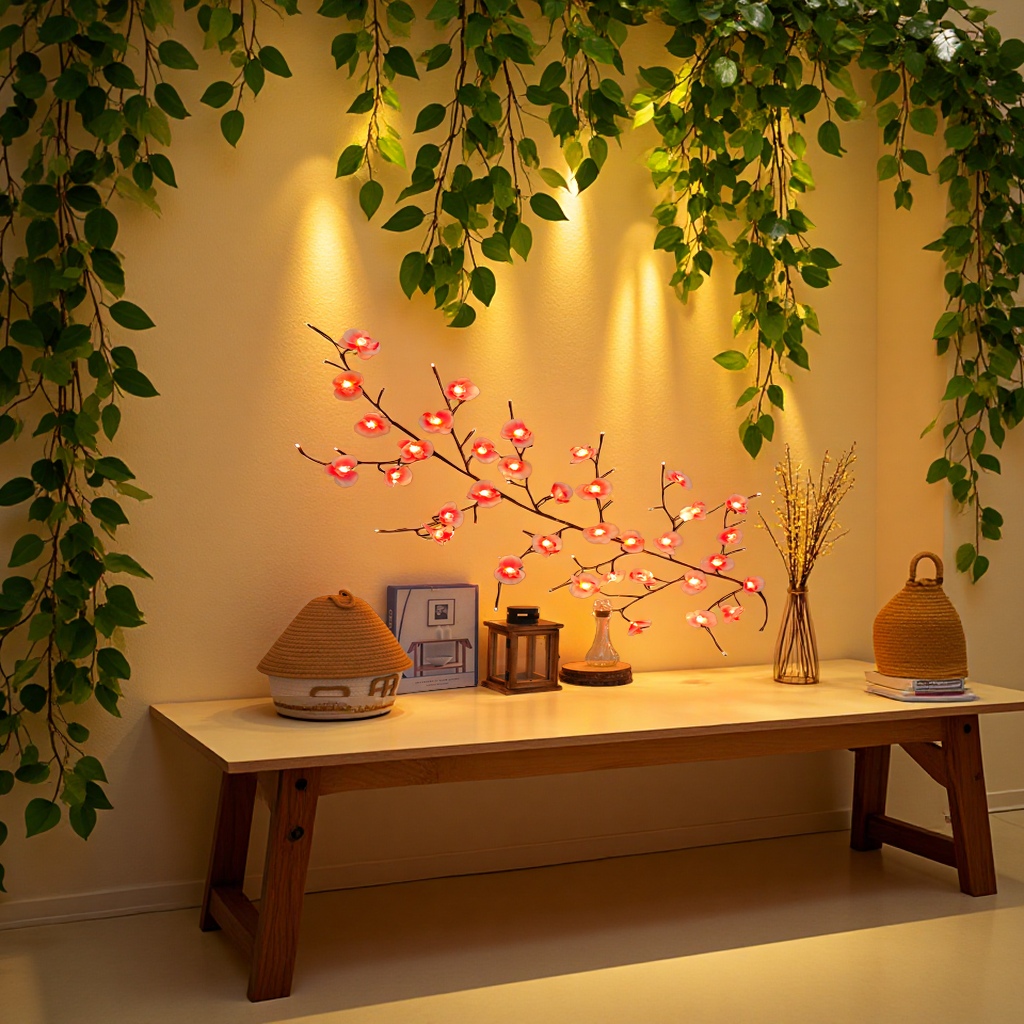 TT-4 Phalaenopsis vine 72LED lamp, USB remote control with eight functions. Bokai Handicrafts Co., LTD., factory direct sales details Picture