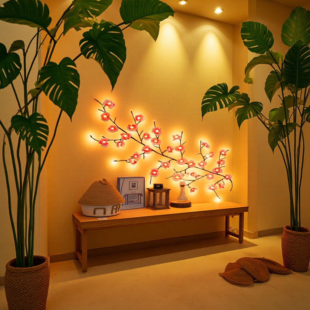 TT-4 Phalaenopsis vine 72LED lamp, USB remote control with eight functions. Bokai Handicrafts Co., LTD., factory direct sales Specification image