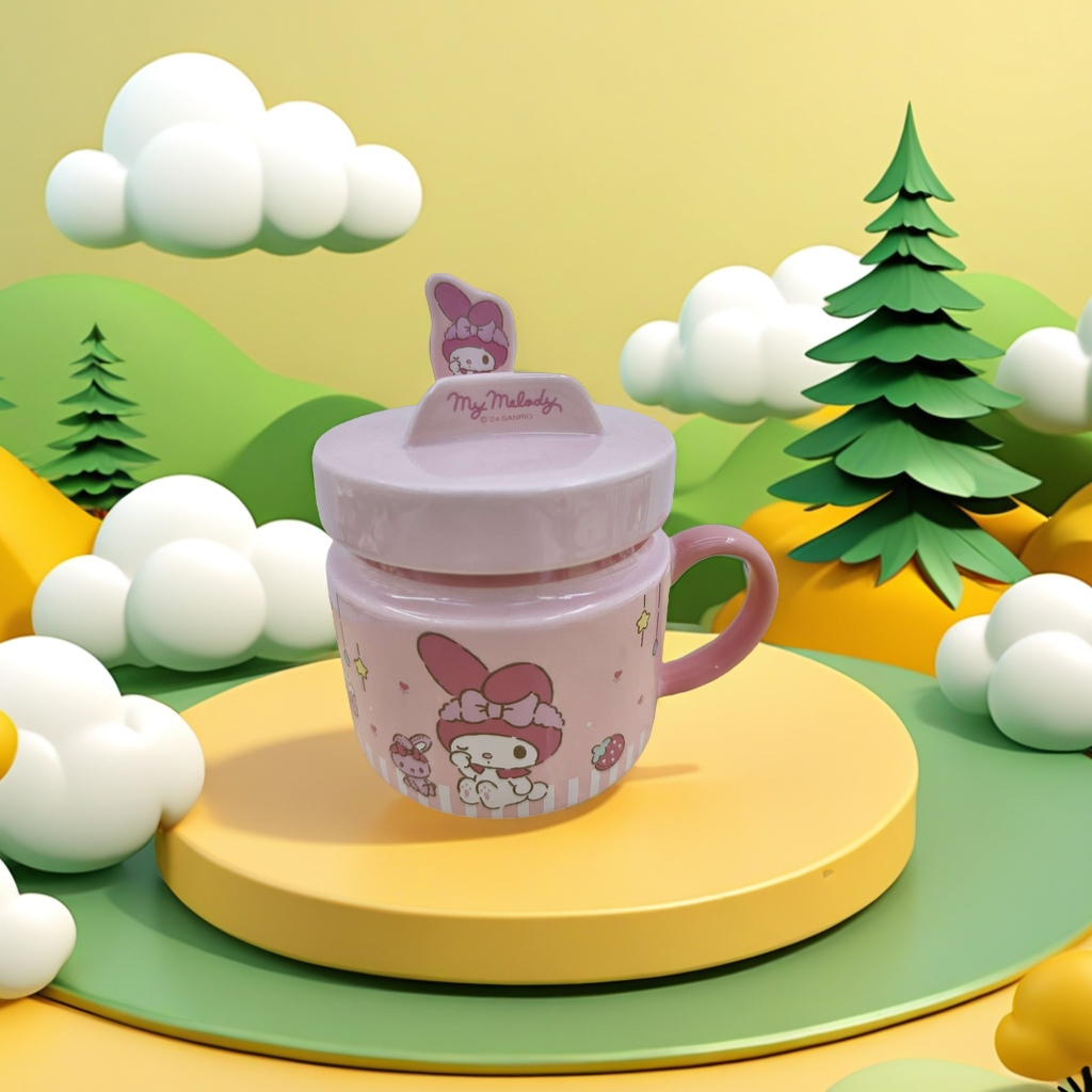 丽玫陶瓷美乐蒂三丽欧系列正版授权高颜值可爱儿童杯300ml