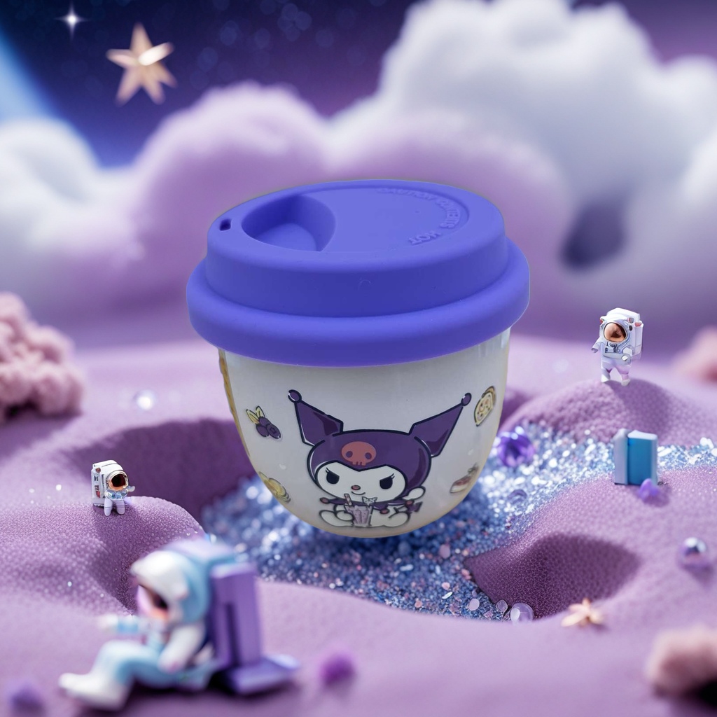 丽玫陶瓷三丽鸥系列正版授权陶瓷杯水杯马克杯带盖咖啡杯高颜值可爱儿童