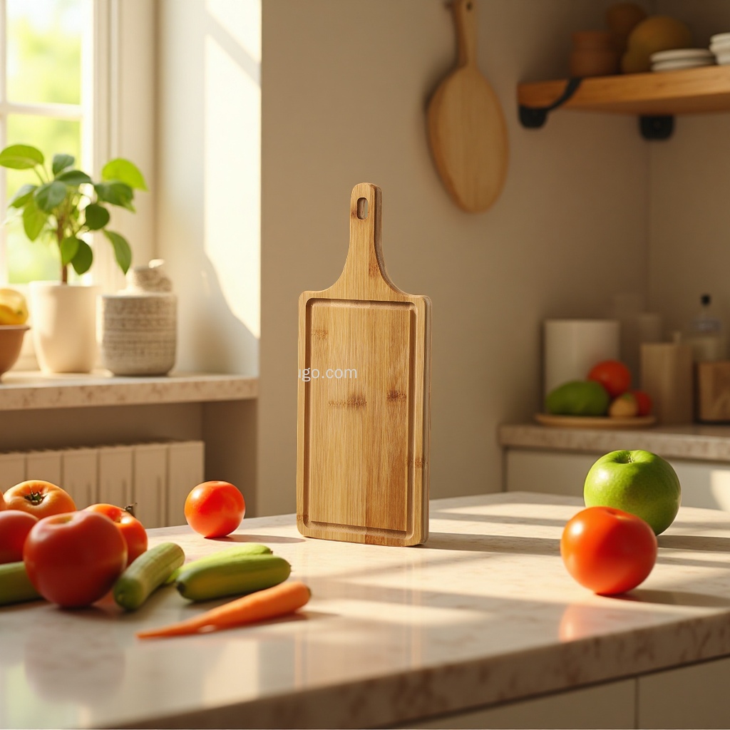 Pure titanium, stainless steel, silicone, solid wood cutting board, multi-material kitchen cutting board, durable and antibacterial Specification image