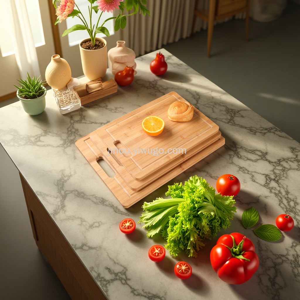 Titanio puro acero inoxidable silicona placa de cocina de madera sólida multi-material seleccionado hogar cocina artefatos Application Scenario