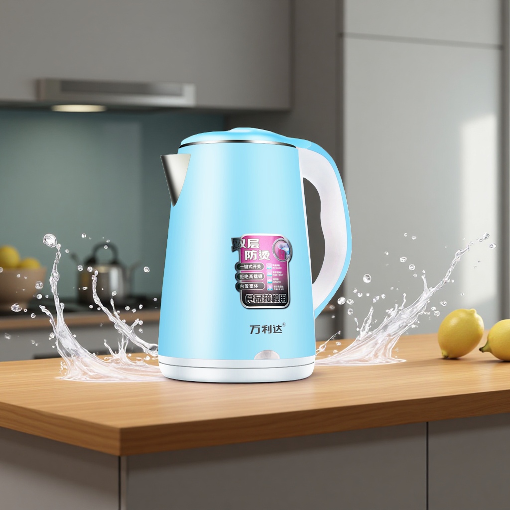 Russian electric kettle for cross-border supply, 1.5L electric kettle for household use, large capacity, quick heating 105719794 Specification image