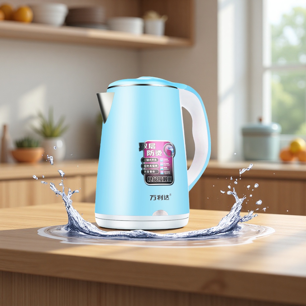 Russian electric kettle for cross-border supply, 1.5L electric kettle for household use, large capacity, quick heating 105719794 details Picture