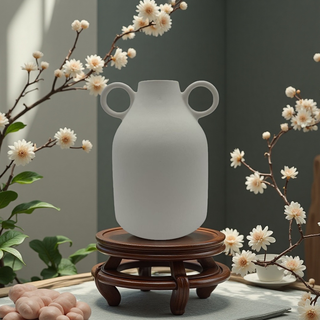 陶瓷花瓶摆件细节图
