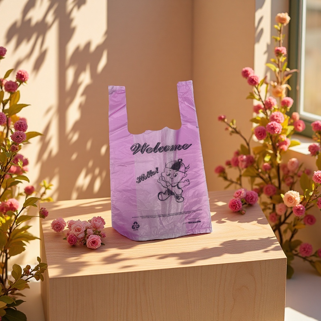 Vest bag, large-capacity thickened plastic bag, household shopping bag, daily storage bag 110339069 details Picture