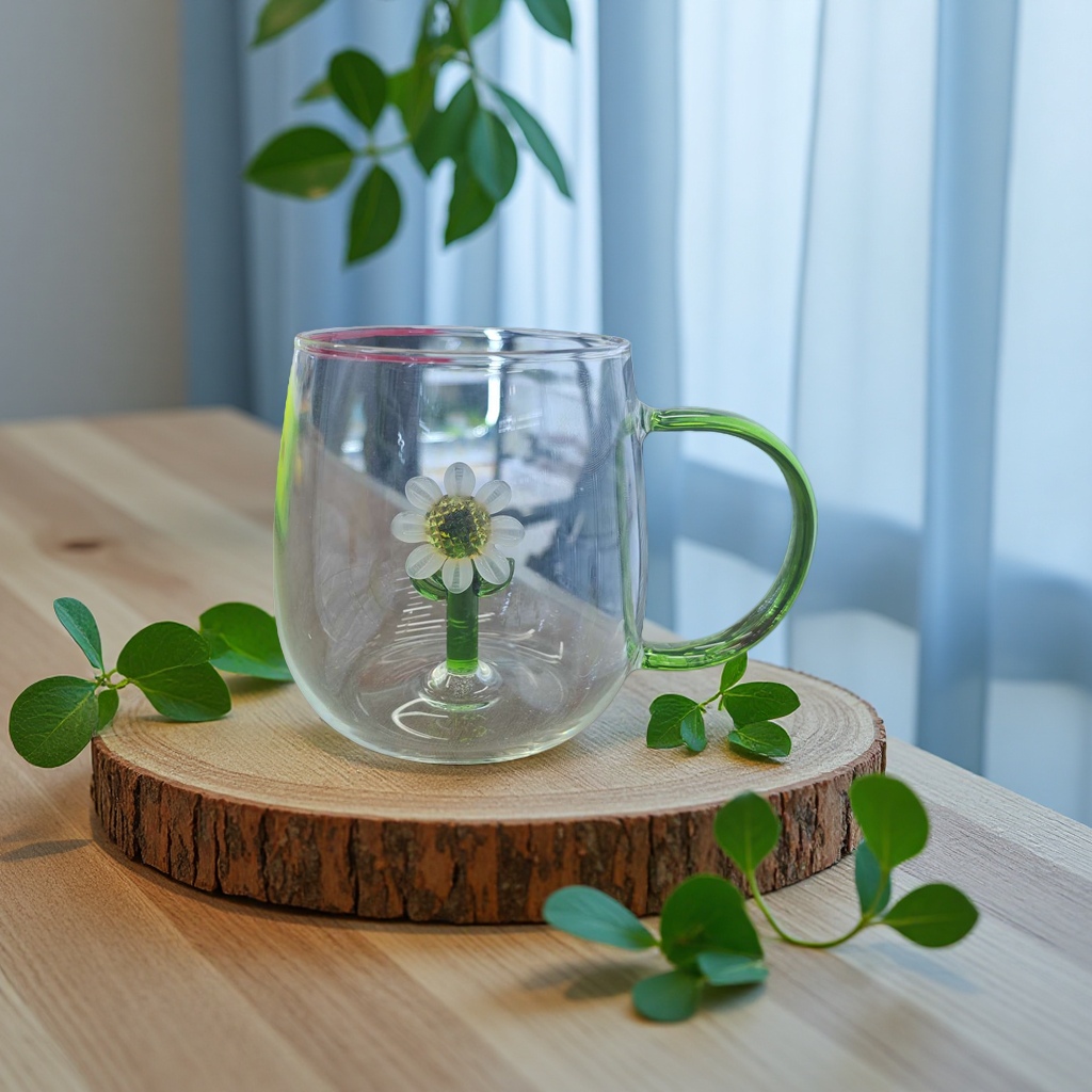 A 180ml glass cup thermos flask is portable and durable