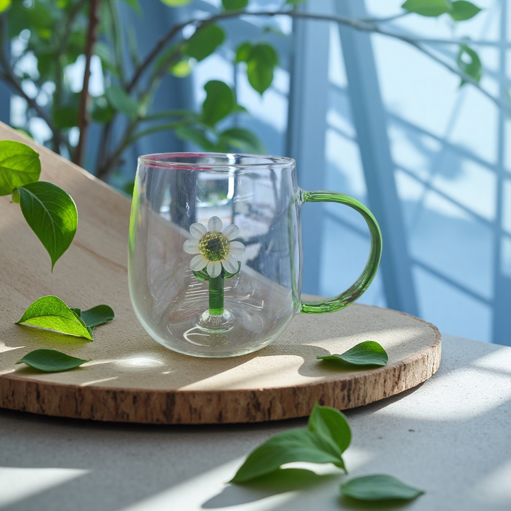 A 180ml glass cup thermos flask is portable and durable