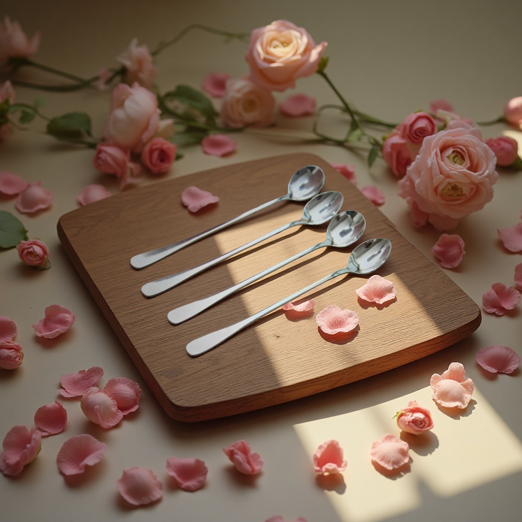 Metal medicine spoon, coffee bean measuring spoon, metal small spoon, household condiment measuring spoon, precise measuring tool details Picture