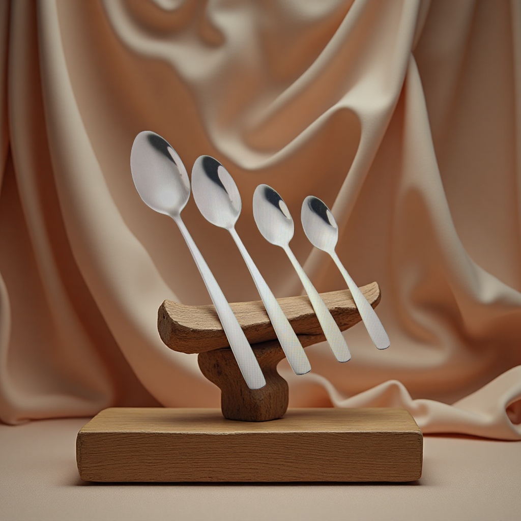 Metal medicine spoon, coffee bean measuring spoon, metal small spoon, household grinding coffee spoon for precise measurement details Picture