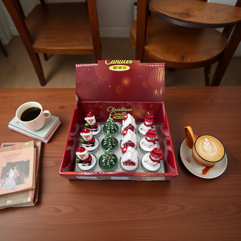 Christmas candle aromatherapy gift box, warm and festive decoration, candlestick, aromatherapy candle details Picture