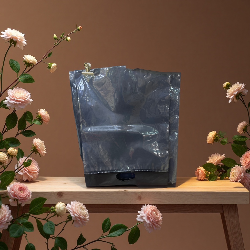 Hand-held zipper bag clothing packaging bag, large capacity, reusable Specification image