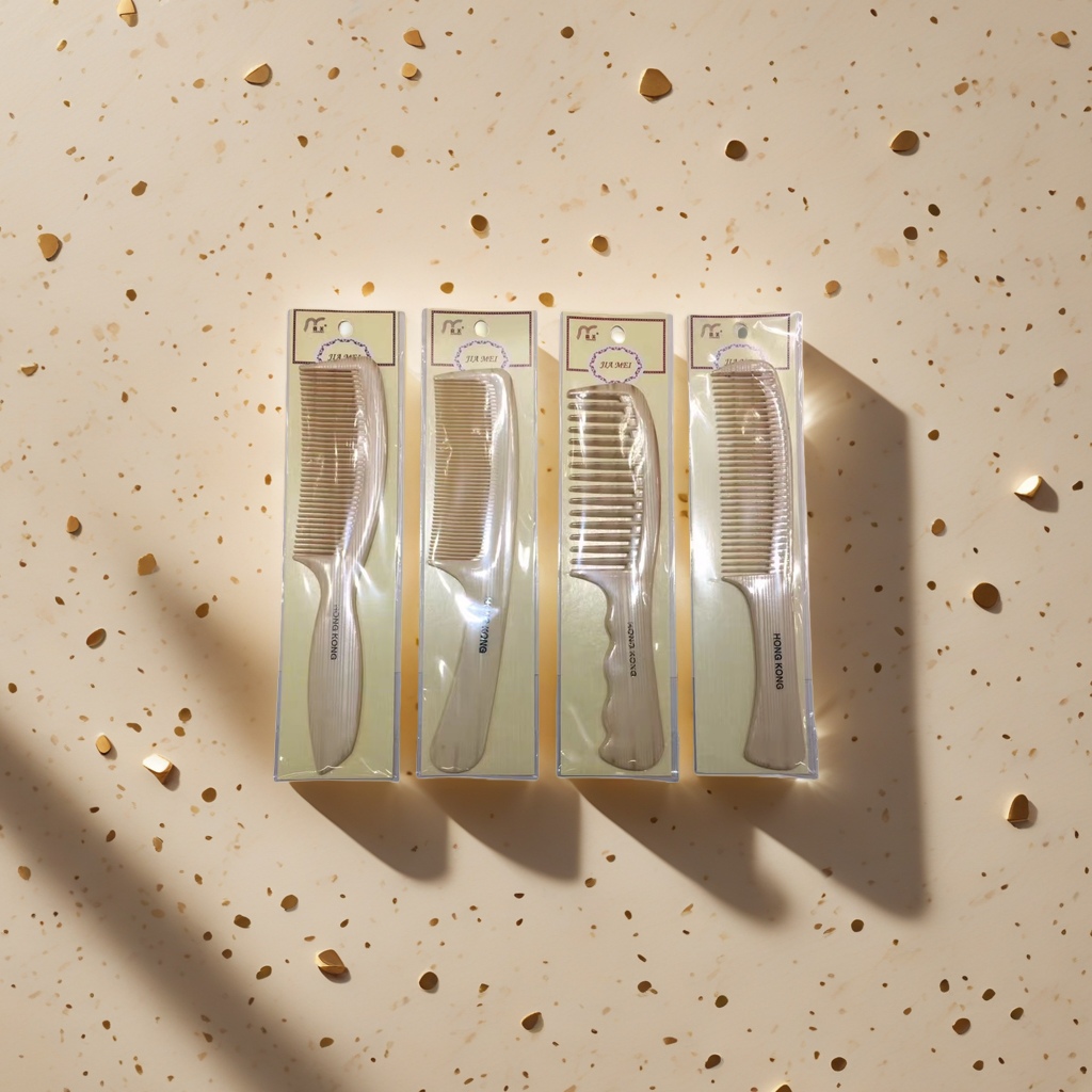 浅肤色竖纹梳子印刷系列防静电顺滑护发
