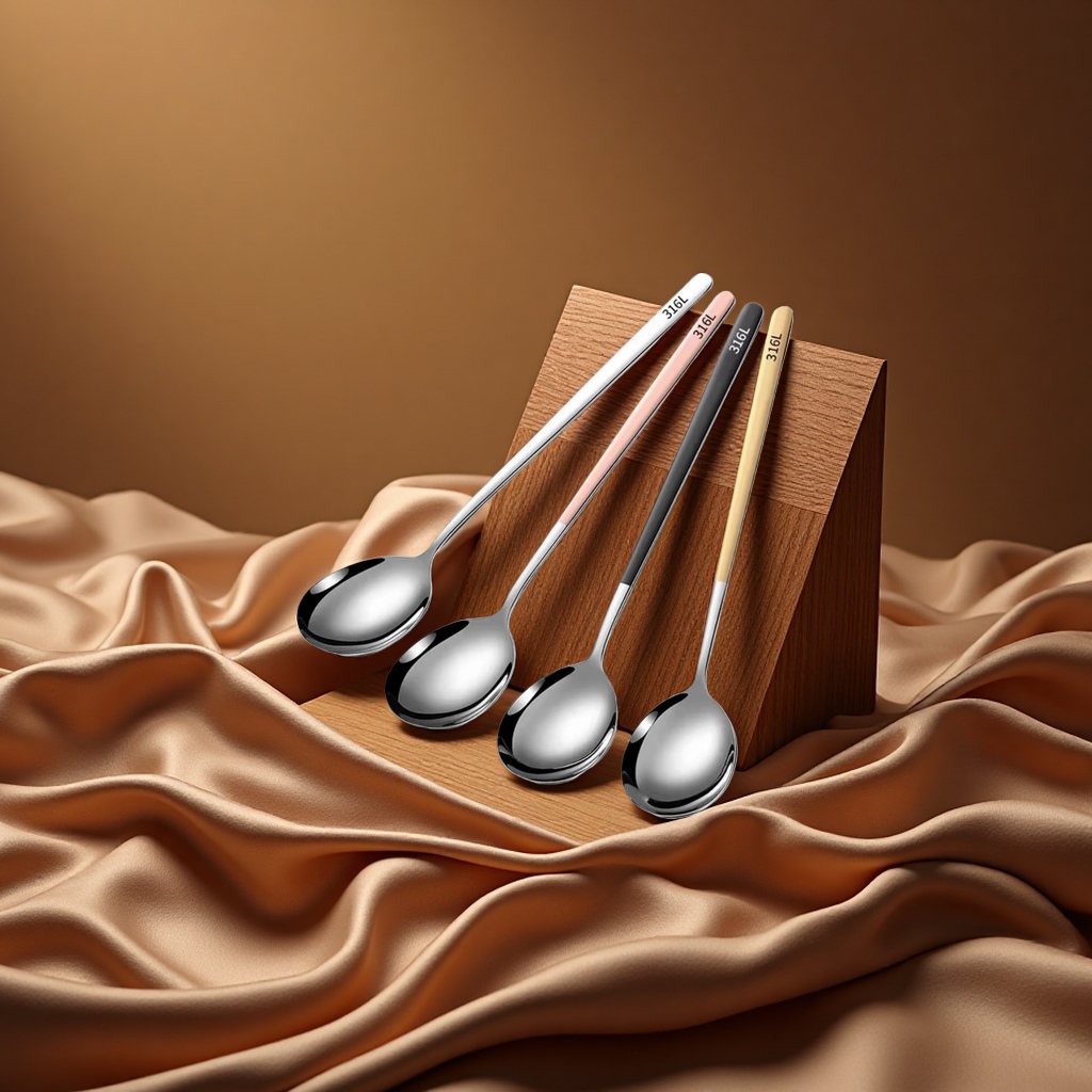 Metal medicine spoon, coffee bean measuring spoon, metal small spoon, household measuring spoon, precise measuring, portable small spoon details Picture