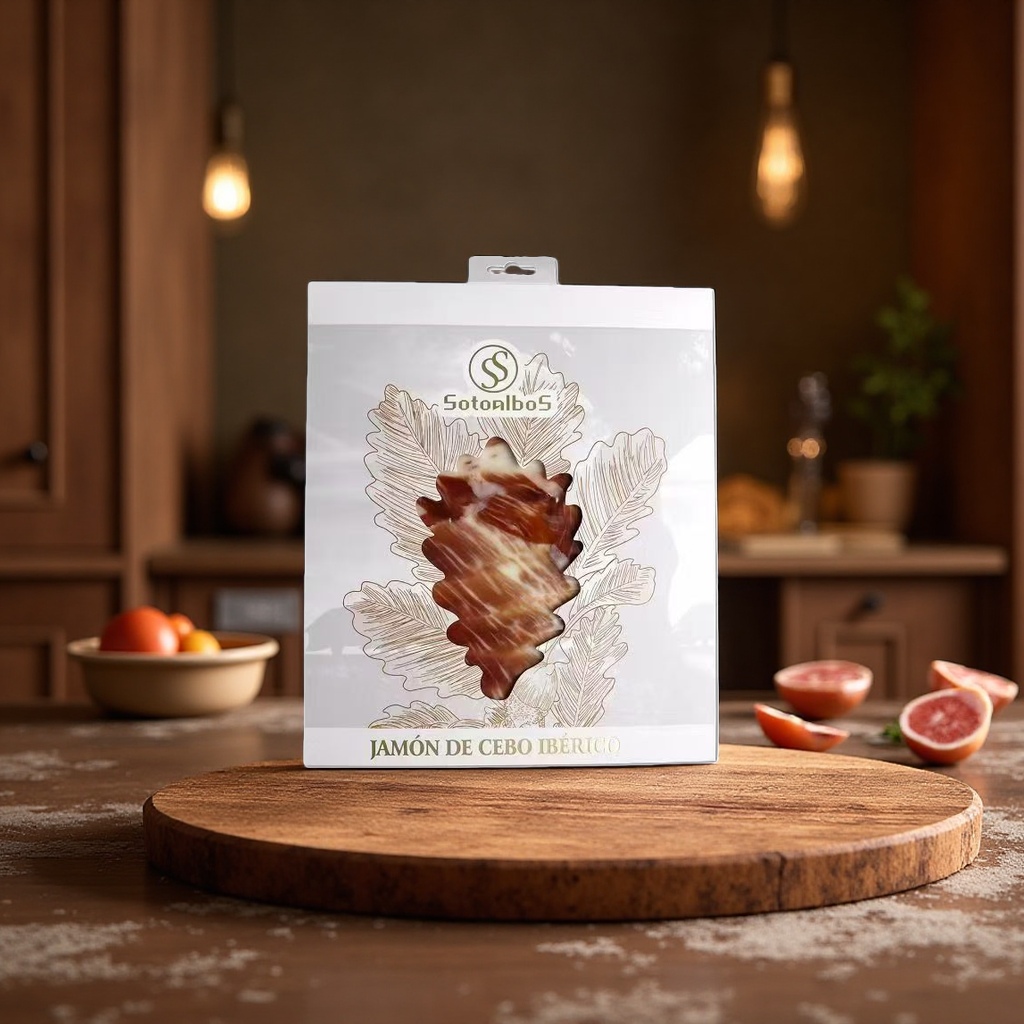 50g net Iberian black pig and black label ham slices from Spain details Picture