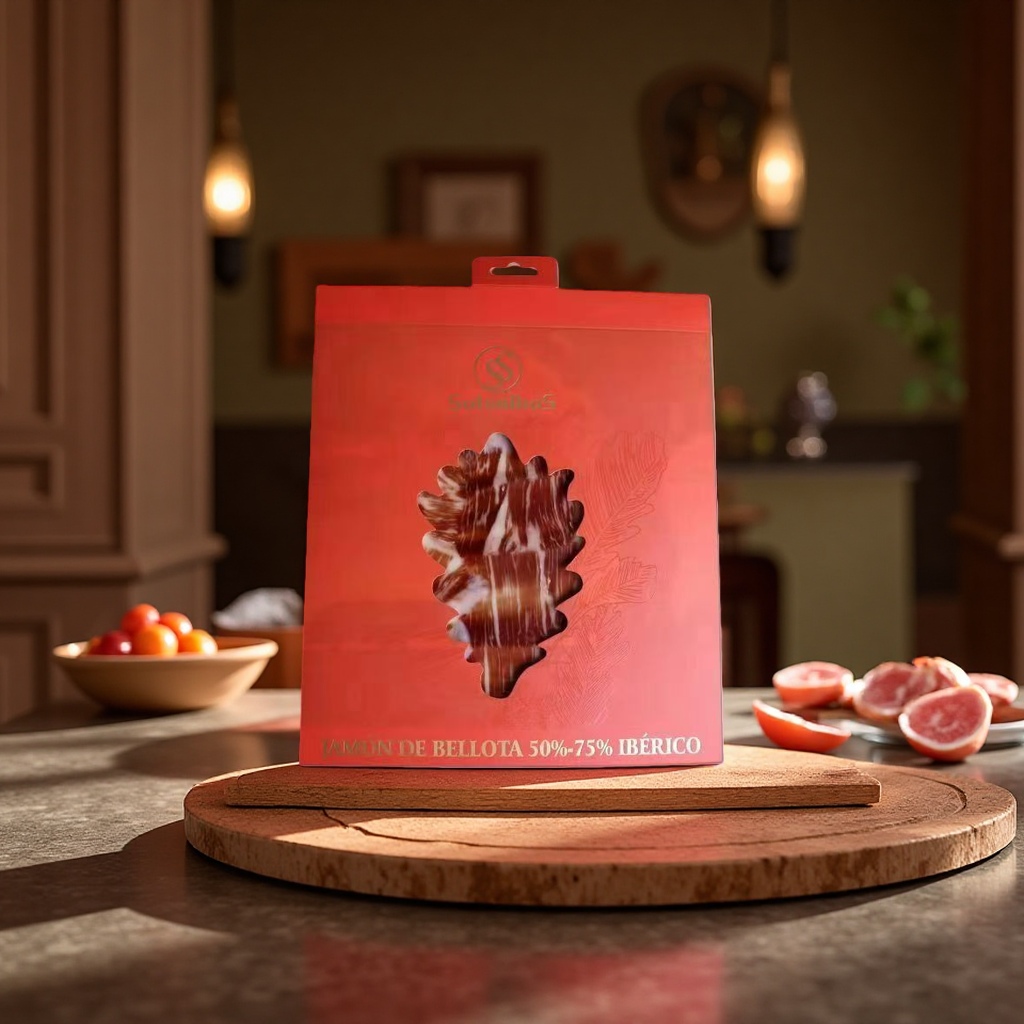 50g net Iberian black pig and black label ham slices from Spain Application Scenario