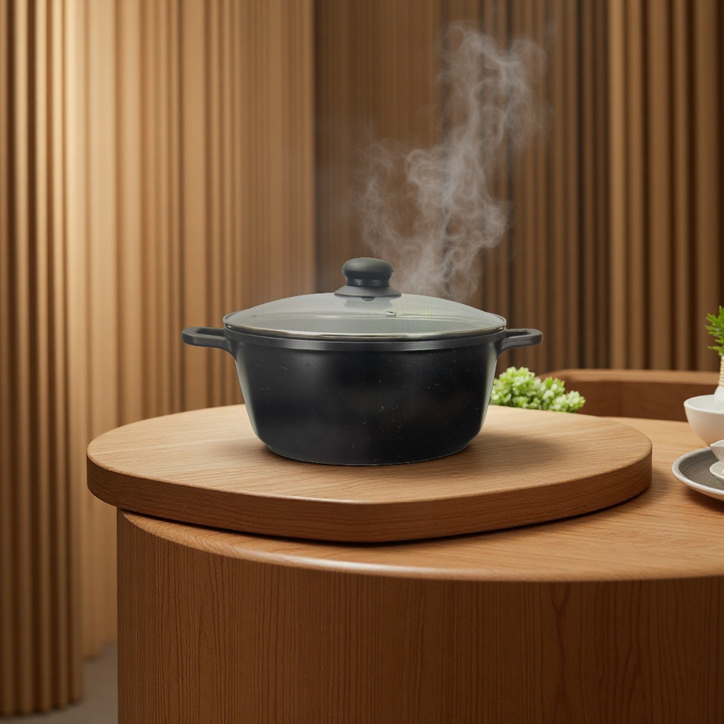Enamel pot, stainless steel soup pot, double-flavored pot, steamer and pot set 1.5L Specification image