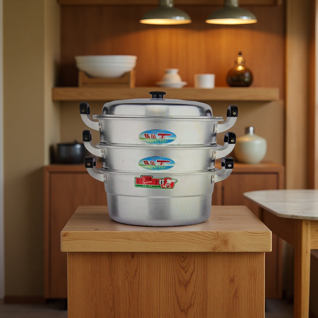 The Le's stainless steel pot 316L multi-functional steamer integrates steaming and cooking details Picture