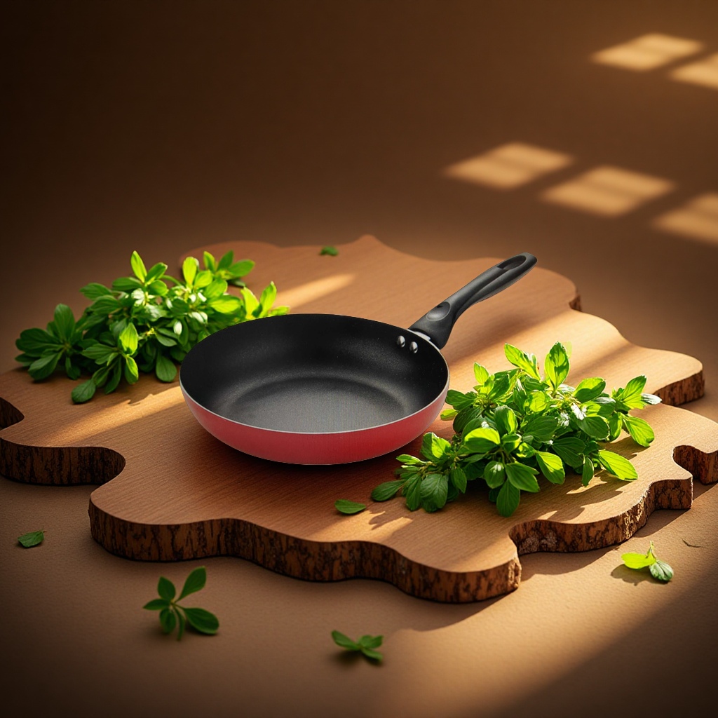Cast iron non-stick frying pan, 26cm flat frying pan, household wok, durable Specification image