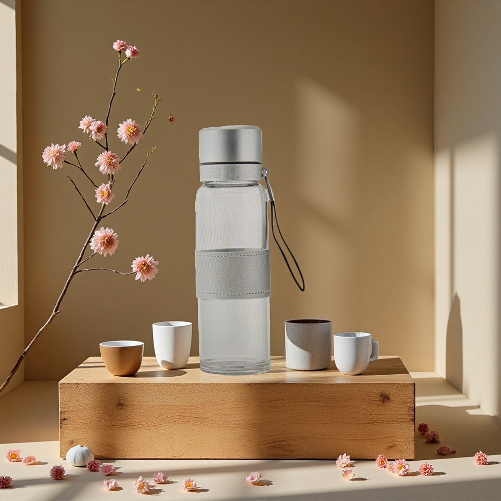 High-end tea set, ceramic cups, thermos cups, water cups, 180ml portable gift items details Picture