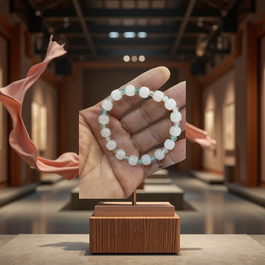 The Bodhi cultural play and fragrant pearl crystal bracelet is a natural playing accessory for self-cultivation and refinement