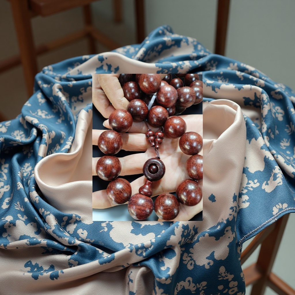 Bodhi cultural play and incense bead crystal bracelet, natural playing and health-preserving beads details Picture