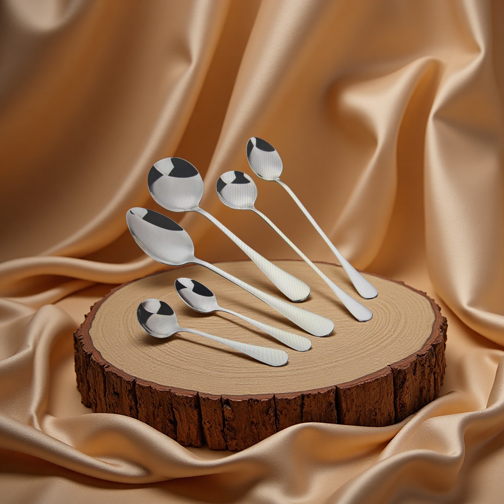 Metal medicine spoon, coffee bean measuring spoon, stainless steel tableware, metal small spoon Application Scenario