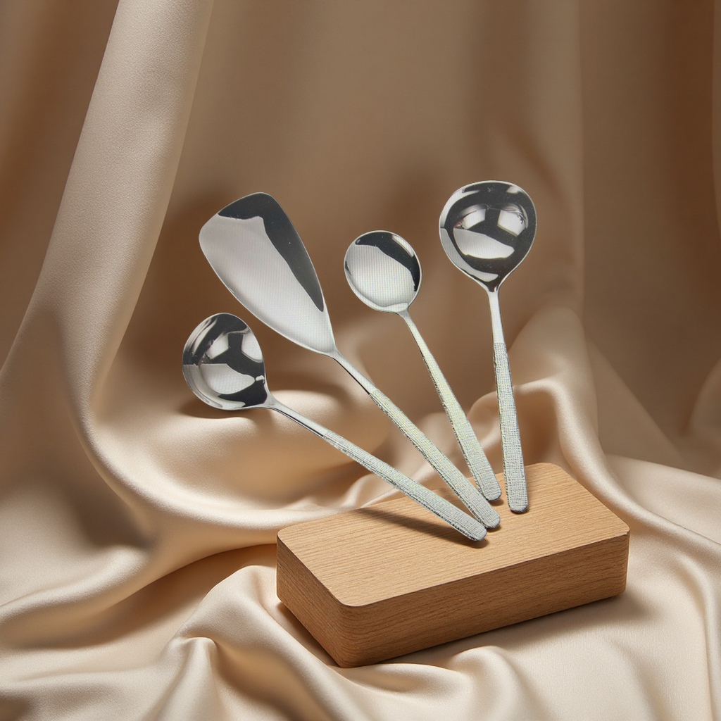 Metal coffee bean measuring spoon, stainless steel small spoon tableware, household genuine product 134054642