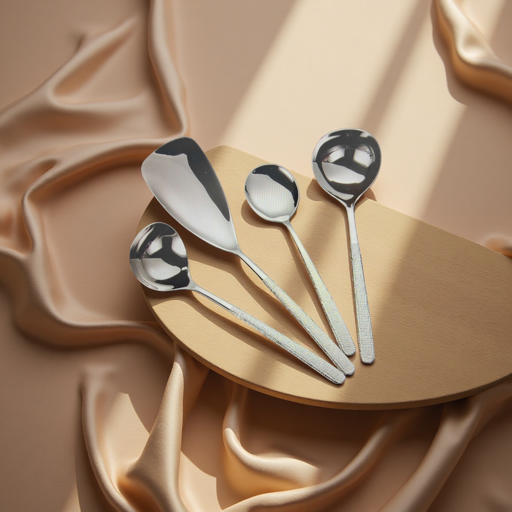 Metal coffee bean measuring spoon, stainless steel small spoon tableware, household genuine product 134054642 details Picture